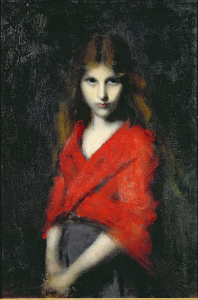 Porträt eines jungen Mädchens, Die Zitternde von Jean Jacques Henner
