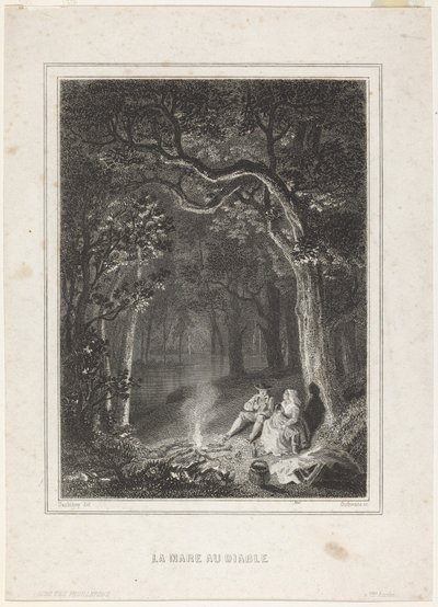 La Mare au diable von Jean Jacques Outhwaite, after Charles François Daubigny
