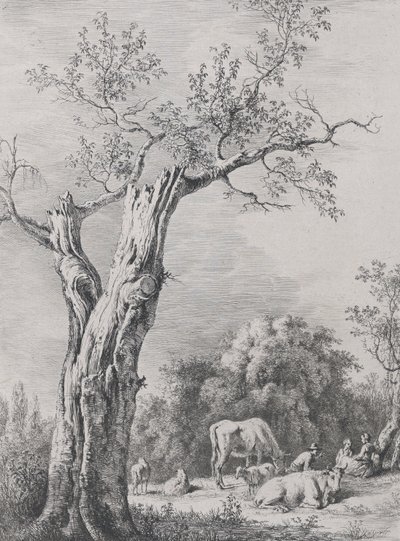 Frühling, nach einer Zeichnung in Saint-Chamond, 1795 von Jean Jacques de Boissieu