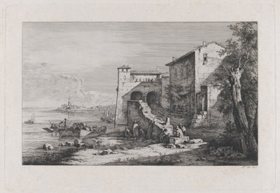 Ansicht des alten Zollhauses in Rom, 1807 von Jean Jacques de Boissieu