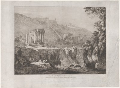 Ansicht des Tempels der Tiburtinischen Sibylle, 1809 von Jean Jacques de Boissieu
