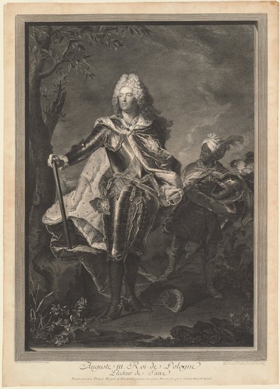 August III. König von Polen von Jean Joseph Balechou after Hyacinthe Rigaud