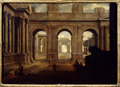 Ansicht eines imaginären Palastes von Jean Lemaire