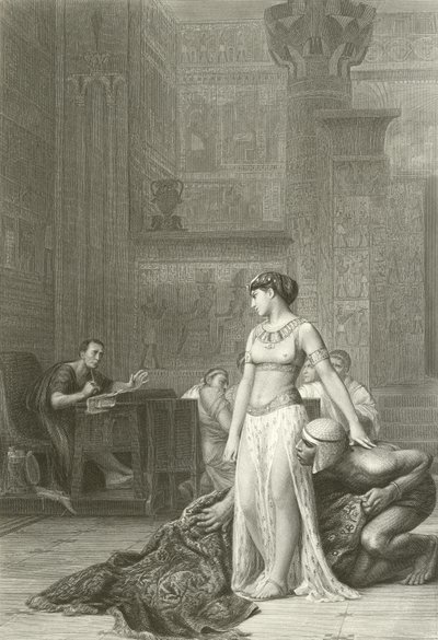 Kleopatra und Caesar von Jean Leon (after) Gerome