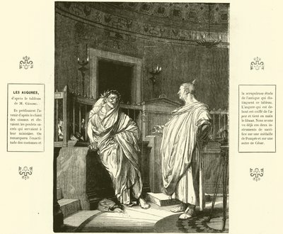Zwei Auguren, Priester des antiken Rom von Jean Leon (after) Gerome