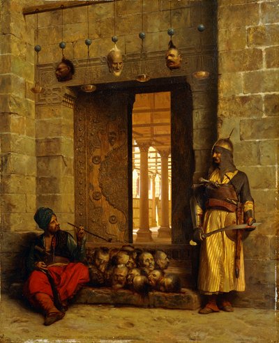 Köpfe der rebellischen Beys an der Moschee-El Assaneyn, 1866 von Jean Leon Gerome