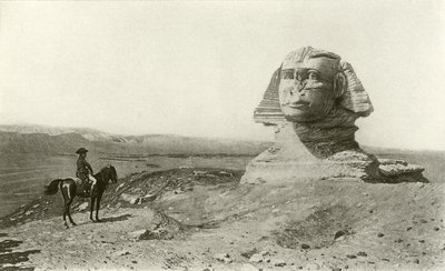 Napoleon und die Sphinx (Gravur) von Jean Leon Gerome