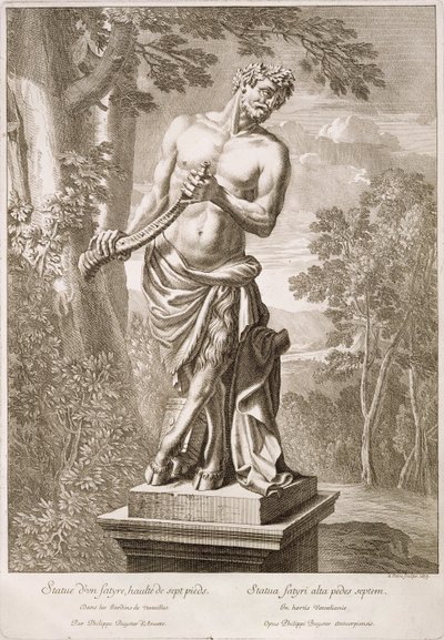 Statue eines Satyrs von Philip de Buyster in Versailles, 1675 von Jean Lepautre