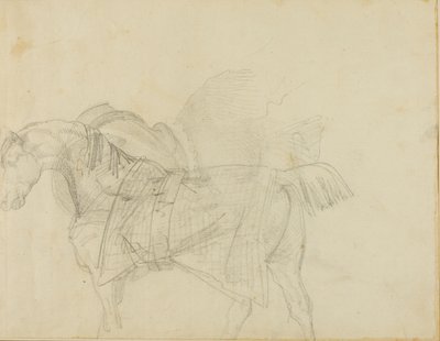 Pferd mit Decke von Jean Louis André Théodore Géricault