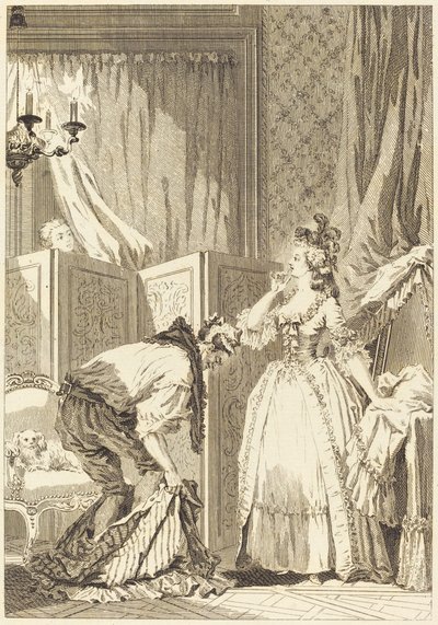 Der betrogene und zufriedene Ehemann von Jean Louis Delignon and Antoine Jean Duclos after Jean Honoré Fragonard