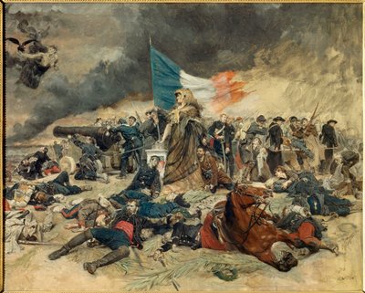 Die Belagerung von Paris (1870-1871), Allegorie von Jean Louis Ernest Meissonier
