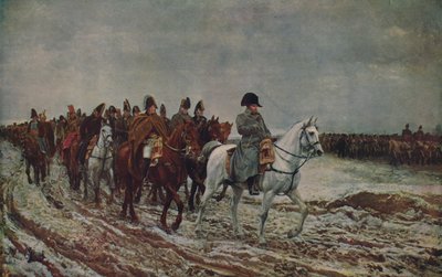 Napoleon während der französischen Kampagne von 1814, 1864, ca. 1915 von Jean Louis Ernest Meissonier