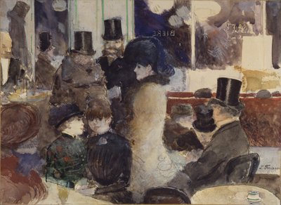 Im Café von Jean-Louis Forain