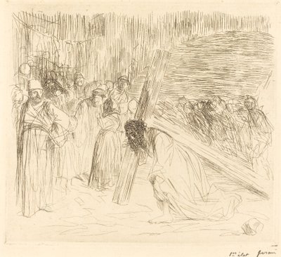 Christus trägt das Kreuz (fünfte Platte) von Jean Louis Forain