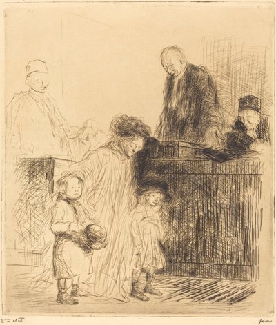 Nach der Anhörung (erste Platte) von Jean Louis Forain