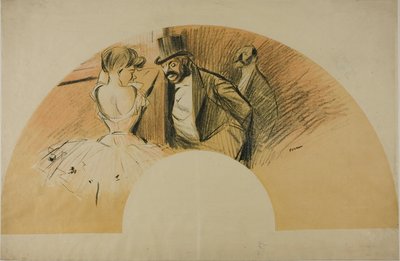 Fächer für den Gavarni Ball von Jean Louis Forain