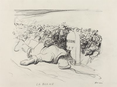La Borne, Verdun, ca. 1916 von Jean Louis Forain