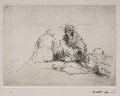 Ruhe auf der Flucht nach Ägypten von Jean Louis Forain