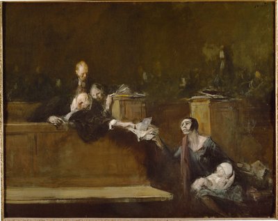 Gerichtsszene von Jean-Louis Forain