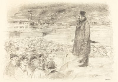 Szene eines Streiks (dritte Platte) von Jean Louis Forain