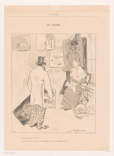 Malerfamilie im Atelier von Jean Louis Forain