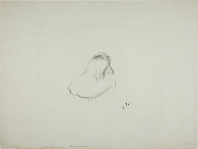 Studie einer nackten Frau von hinten von Jean Louis Forain
