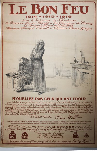 Das gute Feuer - Denke an die, die frieren von Jean Louis Forain