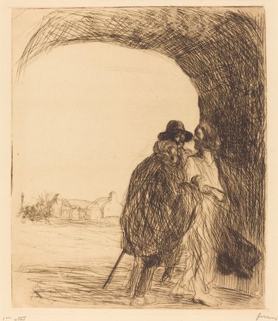 Das Treffen unter dem Bogen (dritte Platte) von Jean Louis Forain