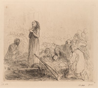 Das Wunder vor dem Allerheiligsten Sakrament von Jean Louis Forain