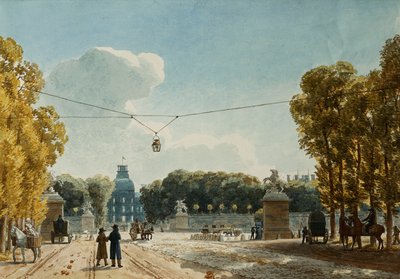 Ein Blick auf die Tuilerien vom Champs-Elysees von Jean Lubin Vauzelle