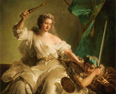 Gerechtigkeit bestraft Ungerechtigkeit, genannt Madame Adélaïde von Frankreich als Gerechtigkeit von Jean-Marc Nattier