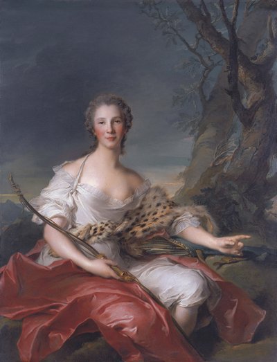 Porträt von Madame Bouret als Diana von Jean-Marc Nattier