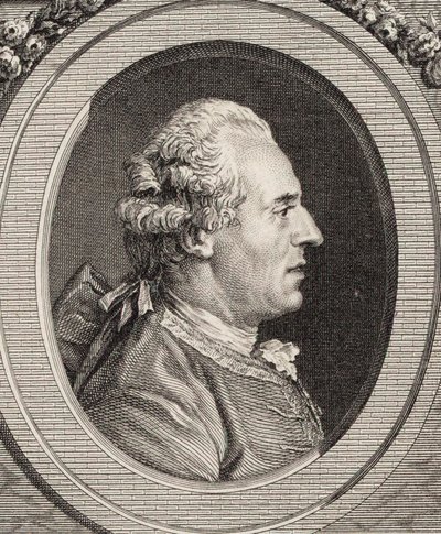 Porträt des Geigers und Komponisten Jean Joseph Cassanéa de Mondonville 1711-1772 von Jean Marie Delatre