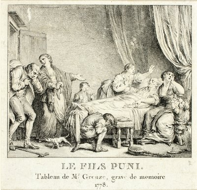 Der bestrafte Sohn von Jean Michel Moreau