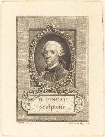 D. Pineau, Bildhauer von Jean Michel Moreau after Pierre Paul Merelle
