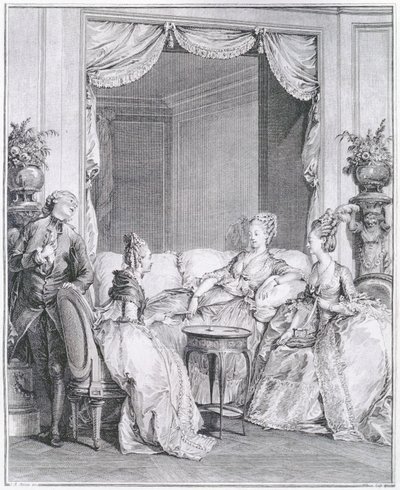 Fürchte dich nicht, mein guter Freund, graviert von I.S. Helman von Jean Michel the Younger Moreau