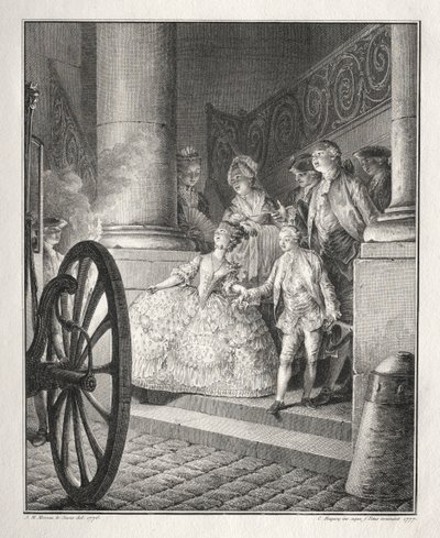 Rétif de la Bretonne: Die kleinen Paten von Jean Michel the Younger Moreau
