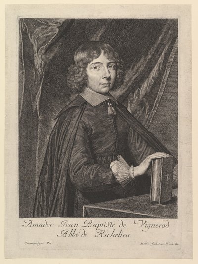 Amador Jean-Baptiste de Vignerod, Abt von Richelieu von Jean Morin