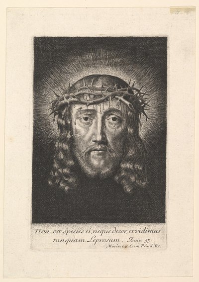 La sainte Face couronnee depines, petit format, frühes bis mittleres 17. Jahrhundert von Jean Morin