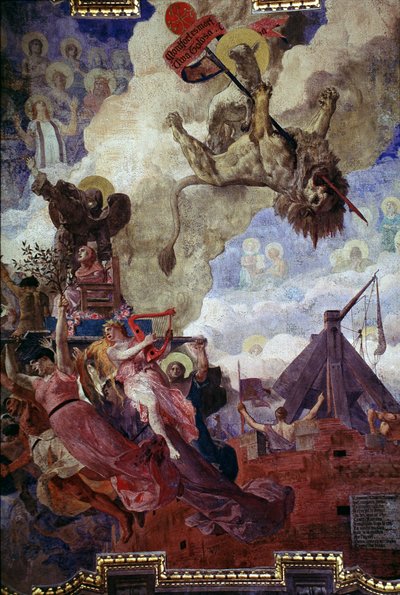 Allegorie auf den Tod von Simon IV. von Montfort von Jean Paul Laurens