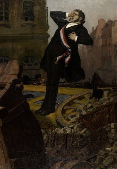 Tod des Abgeordneten Alphonse Baudin am 3. Dezember 1851, 1902 von Jean Paul Laurens