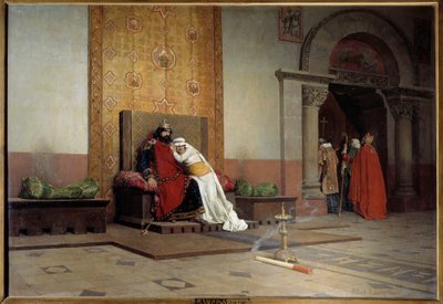 Exkommunikation von Robert II. dem Frommen im Jahr 998 von Jean Paul Laurens