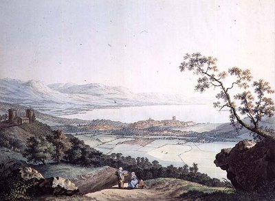 Blick auf Genf von Saconex in Savoyen, graviert von Jean Philippe Linck II (1770-1812) und Jacob Philippe Hackert (1737-1807) von Jean Philippe II (after) Linck