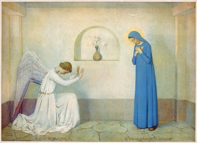 Verkündigung an die Jungfrau. (Gravur, ca. 1920) von Jean Pierre Laurens