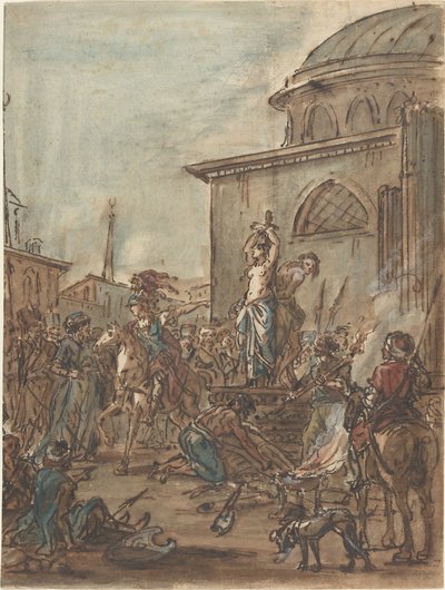 Olindo und Sophronia von Clorinda gerettet von Jean Pierre Norblin