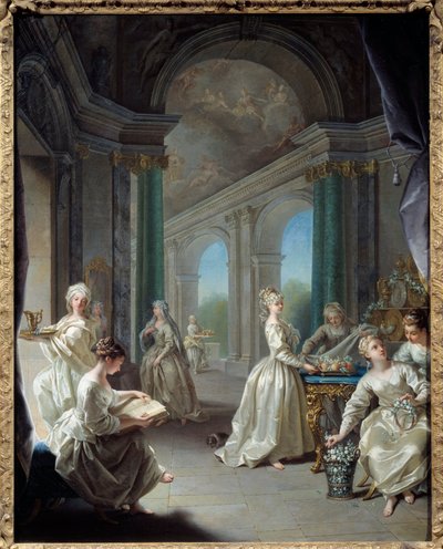 Moderne Jungfrauen von Jean Raoux