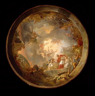 Der heilige Carlo Borromeo kümmert sich um die Pestopfer von Jean-Simon Berthelemy