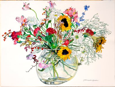 Spätsommer in Glasschale von Jean Swan Gordon