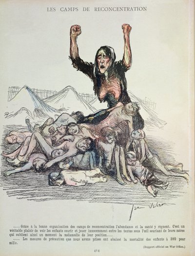Karikatur des Burenkriegs aus 