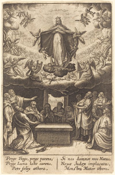 Die Himmelfahrt der Jungfrau von Jean Waldor after Jacques Callot